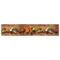 vidaXL Kuchynský koberec umývateľný koreniny 60x300 cm zamat