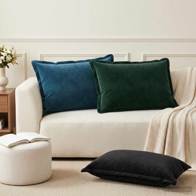 vidaXL Podložka s vankúšom HOUTEN 2 ks Modrá Zamat