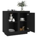 vidaXL Komoda čierna 80x40x75 cm