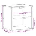 vidaXL Nástenné nočné stolíky 2 ks dymový dub 40x31x39,5 cm