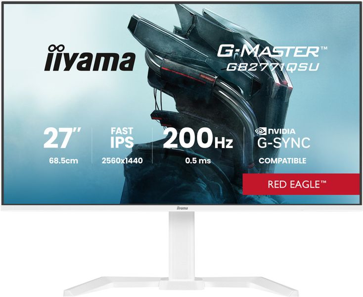 iiyama G-Master/GB2771QSU-W1/27''/IPS/QHD/200Hz/0,5ms/Biela/3R