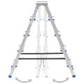 vidaXL 5-stupňový hliníkový obojstranný rebrík 113 cm