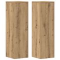vidaXL Stojany na rastliny 2 ks dub artisan 25x25x80 cm kompoz. drevo