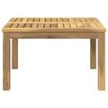 vidaXL Konferenčný stolík Biela 60 x 60,5 x 36 cm Pevné akáciové drevo