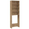 vidaXL Skrinka do práčky Artisan Dub 64x24x190 cm