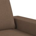 vidaXL Kreslo s podnožkou hnedé 60 cm látkové