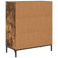 vidaXL Servírovacia skriňa Dymová dub 69,5 x 33 x 82 cm