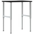 vidaXL pracovný stôl tmavohnedá 80x60x(71,5-98) cm masívny dub