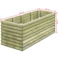 vidaXL Vyvýšený záhradný záhon 150x56x48cm, impregnovaná borovica 19mm