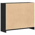 vidaXL Komoda, čierny dub, 91x28x75 cm, imitácia dreva