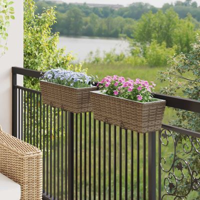 vidaXL Zábradlie 2 pcs 50 x 17 x 17 cm Kov