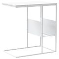 vidaXL Bočný stolík biely 55x36x59,5 cm spracované drevo