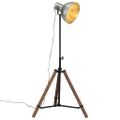 vidaXL Podlahová lampa 25 W starožitná strieborná 75x75x90-150 cm E27