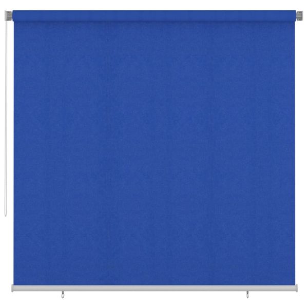 vidaXL Vonkajšia zatemňovacia roleta 240x230 cm modrá HDPE