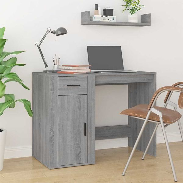 vidaXL Stôl sivý dub sonoma 100x49x75 cm spracované drevo