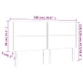 vidaXL Čelo postele ružové 180x5x118/128 cm zamatové