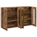 vidaXL Nástenné skrinky 2 ks Staré drevo 69,5 x 34 x 90 cm