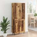 vidaXL Highboard 2 ks Staré drevo 69,5 x 34 x 180 cm Kompozitné drevo