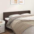 vidaXL Čelo postele so záhybmi hnedé 183x16x78/88 cm umelá koža