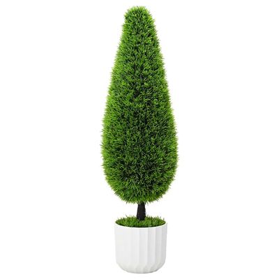 vidaXL Umelý borovica Zelená 24 x 24 x 90 cm Plast
