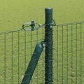 vidaXL Zvarené drôtené pletivo s betónovým základom 25 x 1,4 m Zelená