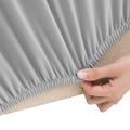 vidaXL Naťahovací prehoz na 4-miestnu pohovku sivý polyester Jersey