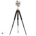 vidaXL Lampa na statíve, mangový masív 165 cm