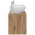 vidaXL Set kabinetov do kúpeľne 3 ks Dub artisan 49,5 x 44,5 x 65 cm