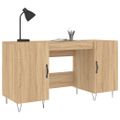 vidaXL Stôl dub somoma 140x50x75 cm kompozitné drevo