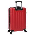 vidaXL Kufor so zámkom 3 ks Červená 50 x 31 x 78 cm ABS plast