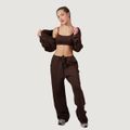 Bezšvová športová podprsenka NEO Mocha - GymBeam, veľkosť L