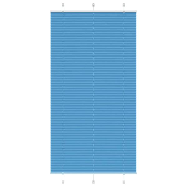 vidaXL Plisovaná roleta modrá 110x200 cm, šírka látky 109,4 cm, polyester