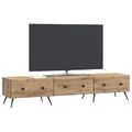vidaXL TV skrinka 147 x 34,5 x 30 cm Dub artisan Kompozitné drevo