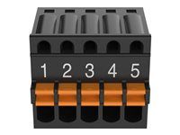 Sériový konektor - terminál s 5 pinmi (balenie 10) - pre AXIS F9111 Main Unit