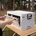 Skladací box s vekom NILS Camp NCB4004 50L sivý