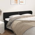 vidaXL Čelo postele so záhybmi čierne 163x23x78/88 cm umelá koža