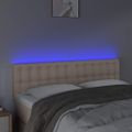 VidaXL Čelo postele kapučínové 144x5x78/88 cm umelá koža