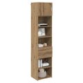 vidaXL Highboard Remeselný dub 50 x 42,5 x 225 cm Kompozitné drevo