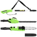 vidaXL 2v1 tyčová reťazová píla/nožnice na živý plot 25/41 cm 710/550W