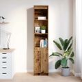 vidaXL Highboard Old Wood 37,5x35x180 cm Engineered Wood