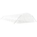 vidaXL Fóliovník s oceľovým rámom biely 100 m² 20x5x2,3 m