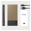 Power bank GP M2+ Series, 10 000 mAh, 22,5 W, béžová