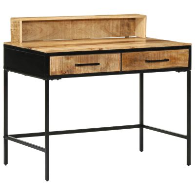 vidaXL Konzolový stôl Hnedá 100 x 55 x 89.5 cm Pevné mango drevo a kov