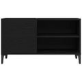 vidaXL Skrinka na gramofónové platne Čierny dub 84,5 x 38 x 48 cm