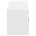 vidaXL TV skrinky s LED svetlami biele 60x35x40 cm
