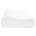 vidaXL Spací vankúš 80 x 40 x 12,5 cm Stredný Pamäťová pena Biela
