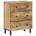 vidaXL Bočné skrinky 2 ks 60x33x75 cm masívne mangovníkové drevo