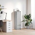 vidaXL Highboard Grey Sonoma 29,5x34x119,5 cm Engineered Wood
