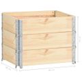 vidaXL Vyvýšené záhony 3 ks 60x80 cm borovicový masív