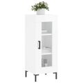 vidaXL Komoda lesklá biela 34,5x34x90 cm spracované drevo
